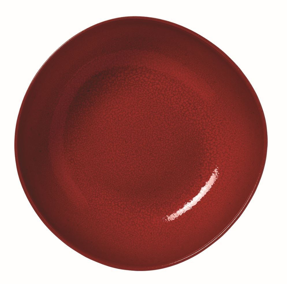 Assiette creuse Piment'o rouge 17 cm