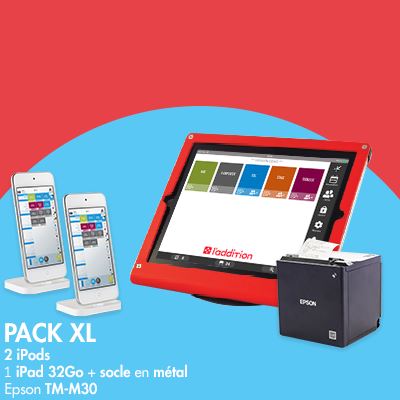 Pack XL Tablette iPad 32 Go + 2 iPod V2 L'Addition