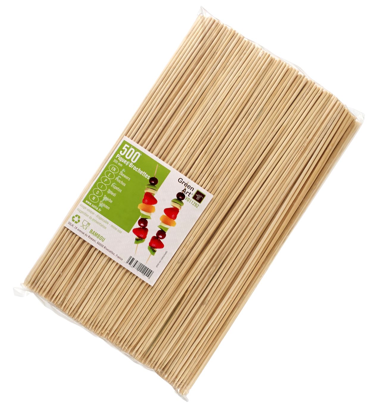 Brochette Solia bambou 30 cm (vendu par 500)