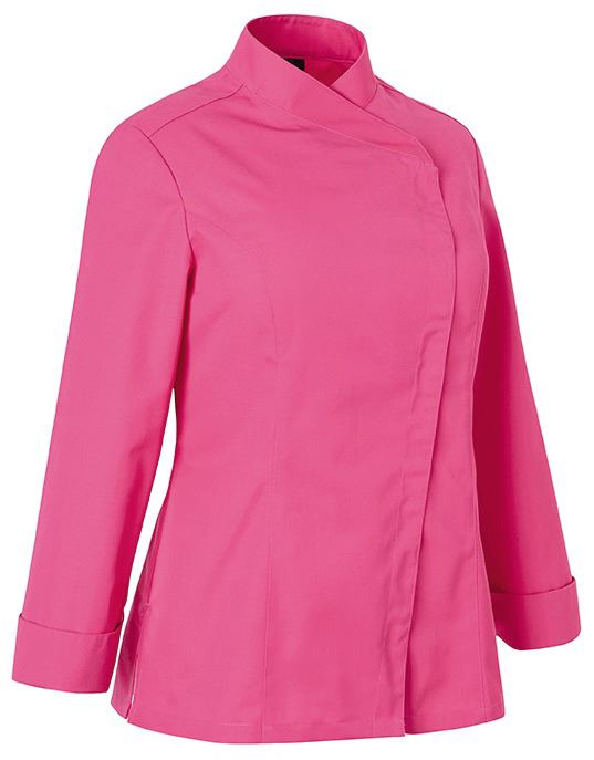 Veste de cuisine manches longues femme fuschia T.XL