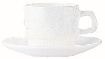Sous tasse à thé opaline Restaurant blanc 15.3 cm Arcoroc