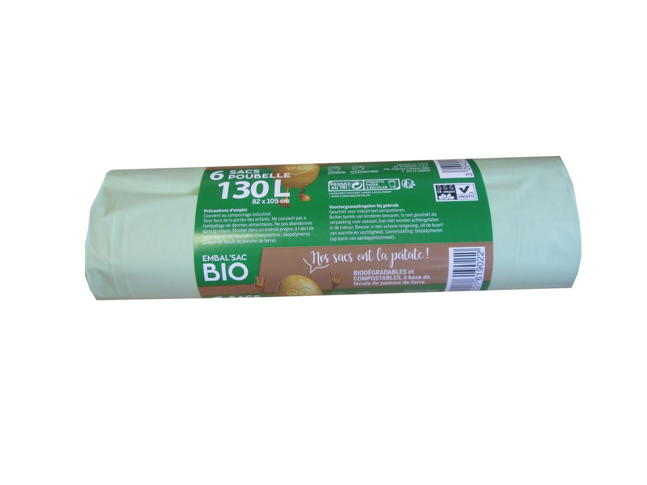 Sac poubelle Bio Embal'sac 130 L x 6