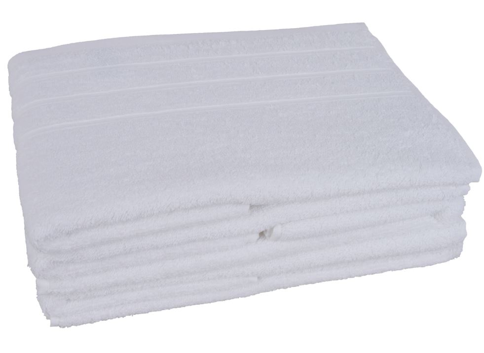 Serviette blanche 500 g/m² 50 x 100 cm (vendu par 5) H-Line