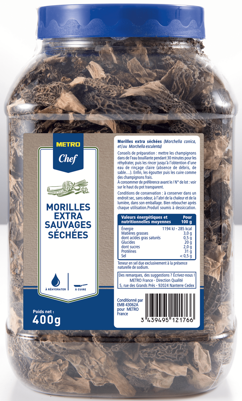 METRO Chef Morilles extra séchées tubo 400 g
