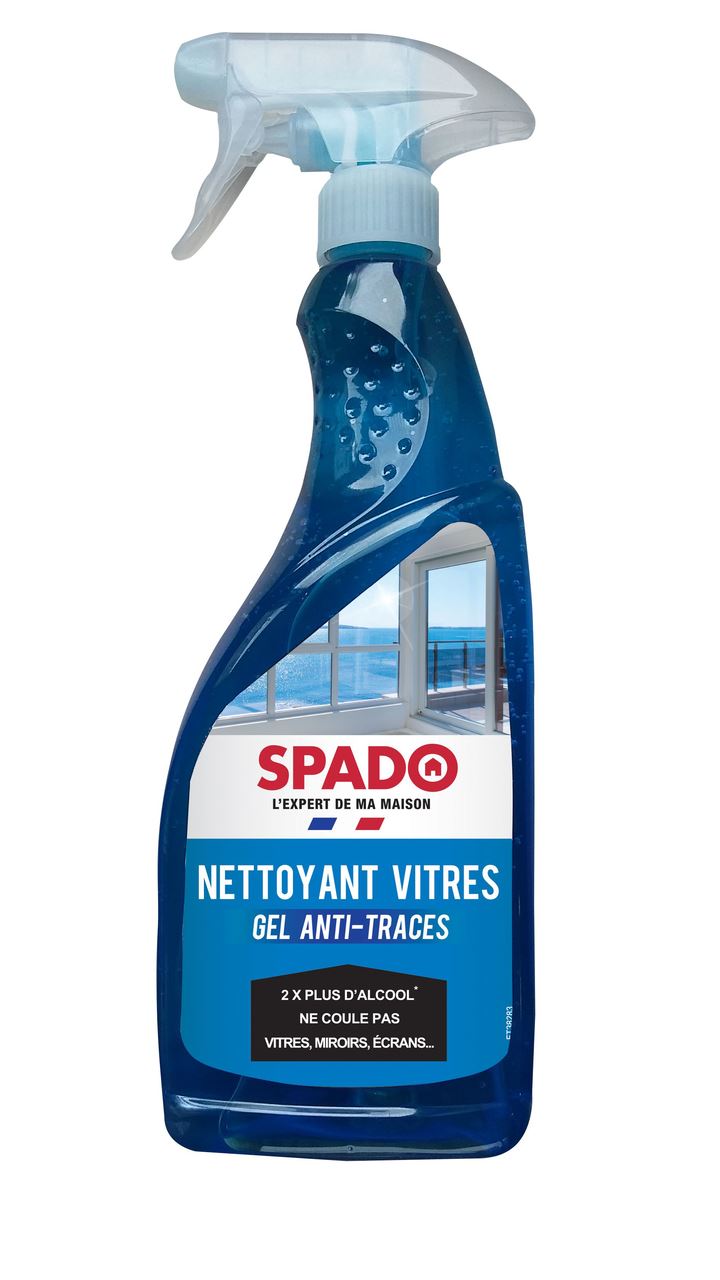 Nettoyant vitre gel anti-traces 750 ml Spado