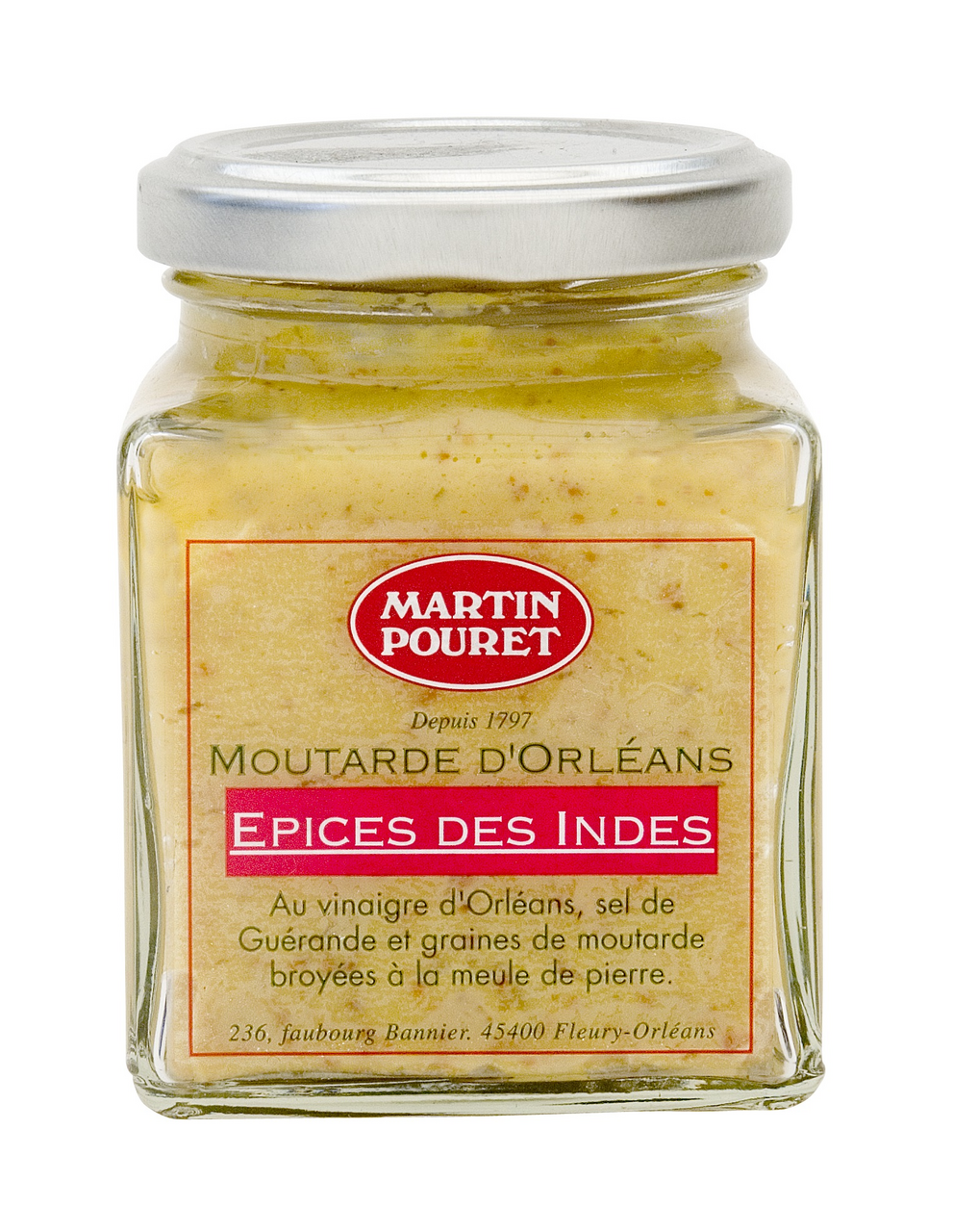 MARTIN POURET Moutarde aux épices des indes 200 g