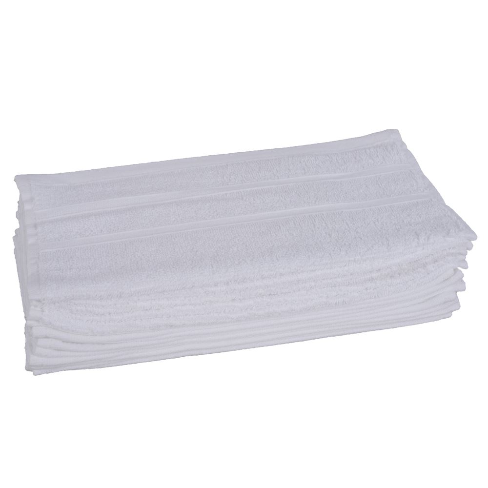 Serviette blanche 500 g/m² 30 x 30 cm (vendu par 10) H-Line