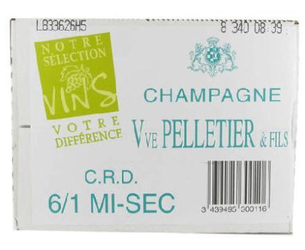 Veuve Pelletier Champagne Demi-Sec bouteille 75 cl