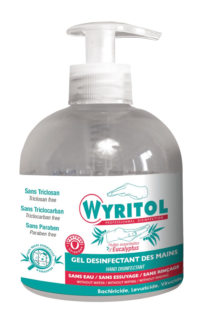 Gel hydroalcoolique désinfectant 300 ml Wyritol