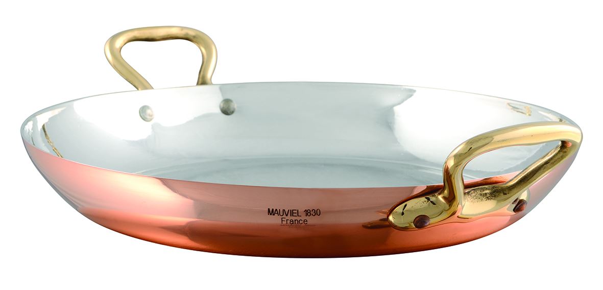 Plat rond cuivre à anses 20 cm Bourgeat - 034017