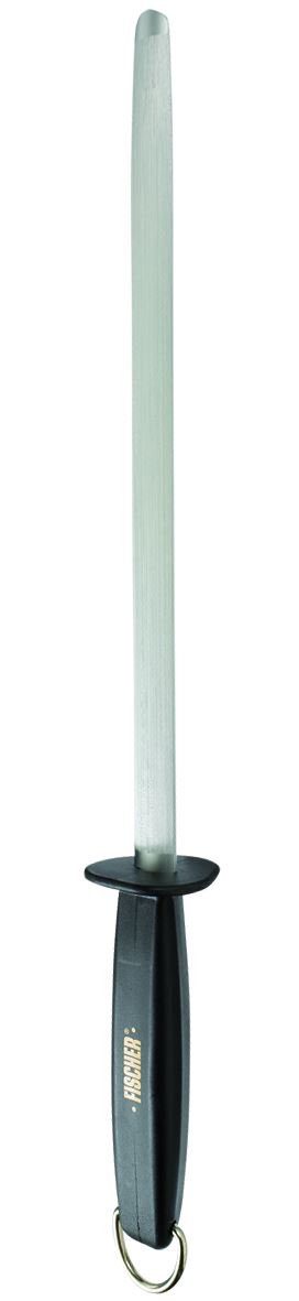 Fusil mèche ovale chrome noir standart 30 cm Matfer - 090630