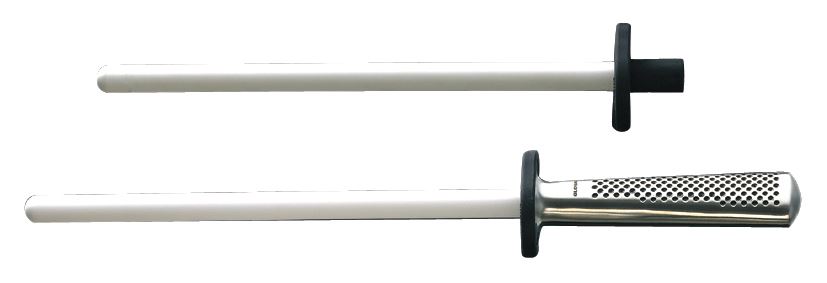 Fusil mèche ronde diamant manche inox G45 24 cm Matfer - 120285