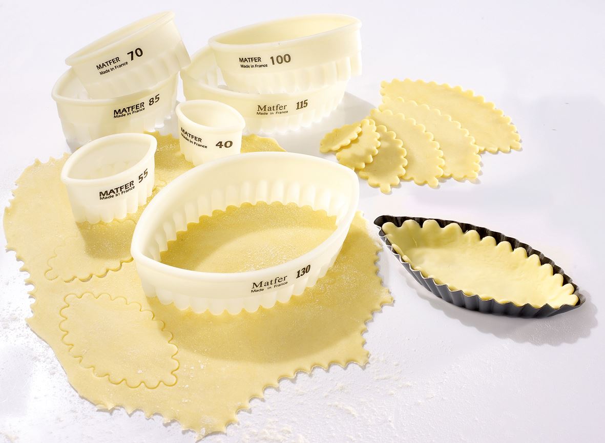 Découpoir Exoglass® ovale cannelé 4 x 2.3 cm Matfer - 150205