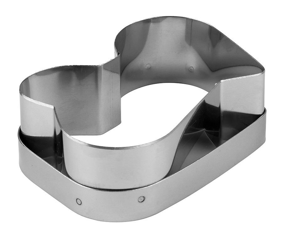 Découpoir inox pour moule Flexipan® coeur entrelacé 12 x 11.3 cm Matfer - 153045