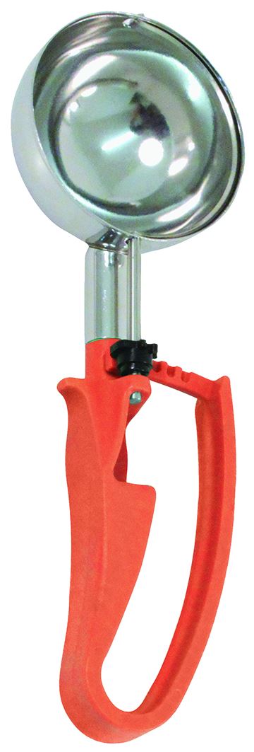 Cuillère portionneuse inox Unigrip terracotta 4 parts/L Matfer - 187699