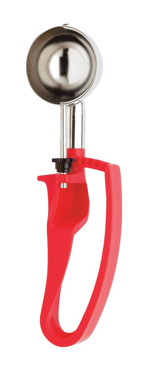 Cuillère portionneuse inox Unigrip rouge 24 parts/L Matfer - 187707