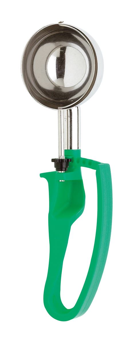 Cuillère portionneuse inox Unigrip vert 12 parts/L Matfer - 187704
