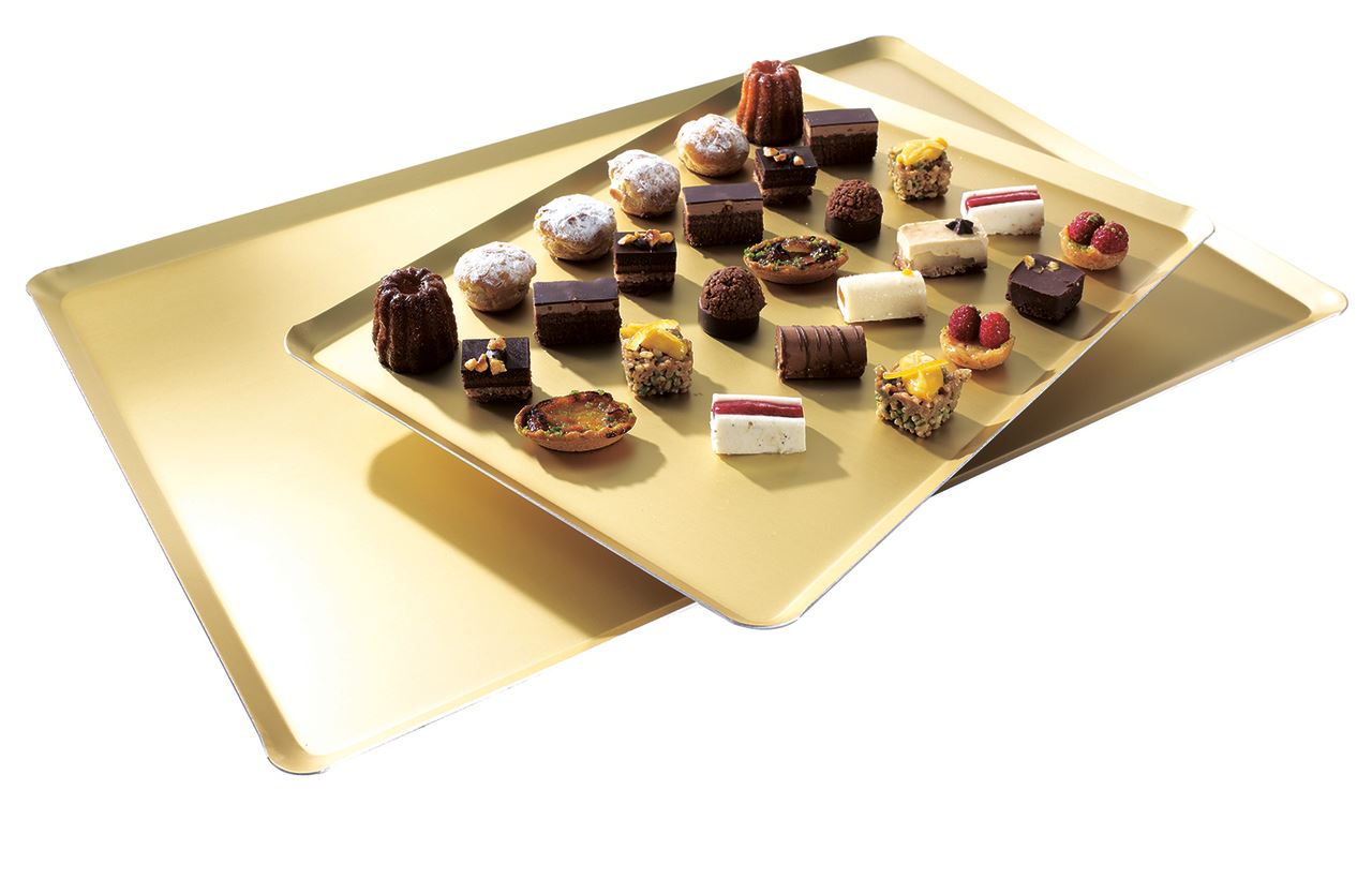 Plaque anodisée or aluminium 40 x 30 cm Matfer - 310635