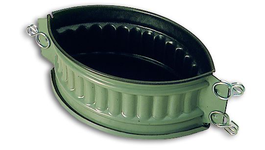 Moule Exopan® pâté en croûte ovale à côtes avec fond 18 cm - 331293 Matfer - 331293