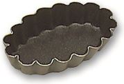 Moule Exopan® petit four ovale à côte 4.7 cm x 25 Matfer - 332523