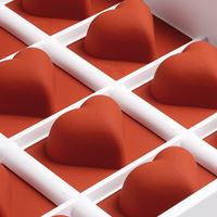 Moule flexible silicone 24 pâtes de fruits coeur Matfer - 339016