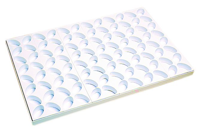 Multimoule plastique 96 gâteaux larmes 60 x 40 cm Matfer - 350058