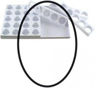 Multimoule plastique 35 gâteaux ovales 60 x 40 cm Matfer - 350012