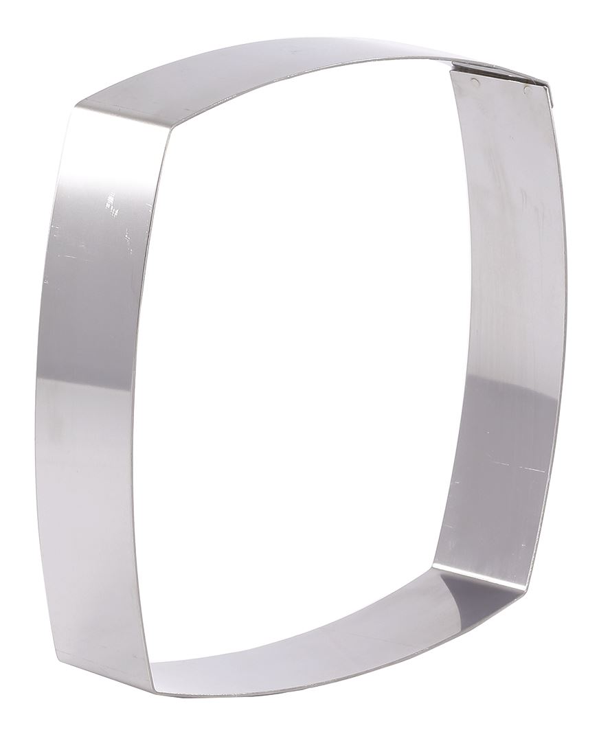 Cadre à tarte inox carré bombé 16 x 16 cm Matfer - 372001