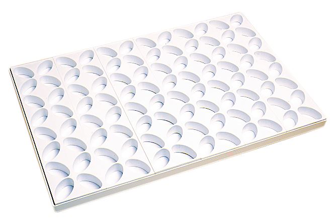 Multimoule plastique 96 gâteaux ronds 60 x 40 cm Matfer - 350051