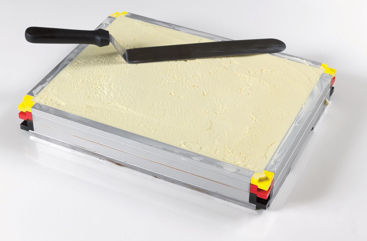 Cadre suplémentaire pour plaque 400 x 300 mm rouge 15 mm Matfer - 370113