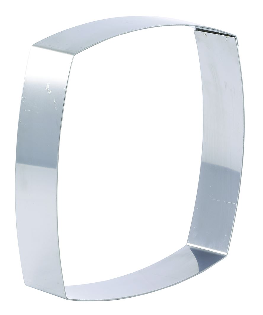 Cadre à tarte inox carré bombé 18 x 18 cm Matfer - 372002