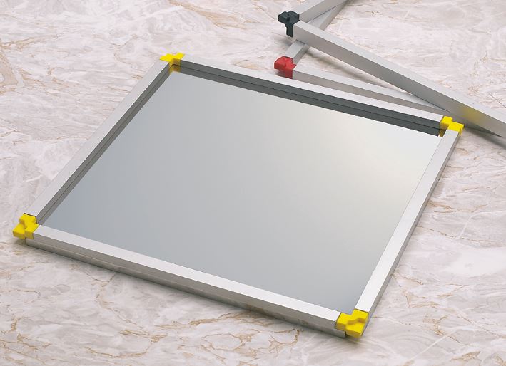 Plaque inox pour cadre superposable carré 35 x 35 cm Matfer - 370145