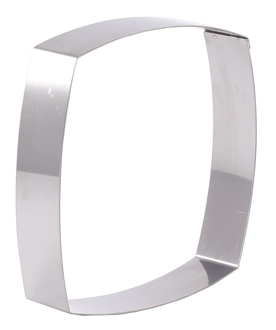 Cadre à tarte inox carré bombé 24 x 24 cm Matfer - 372005