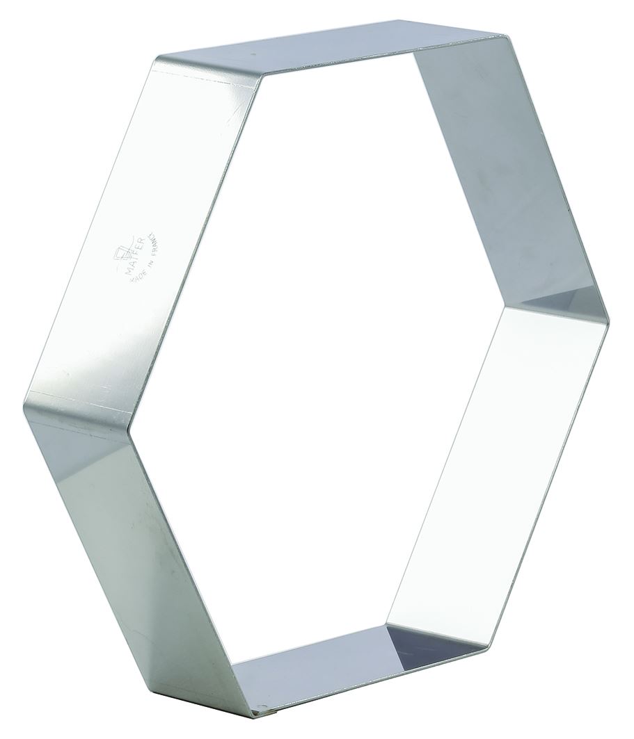 Cercle à entremet inox hexagone 16 cm Matfer - 372202