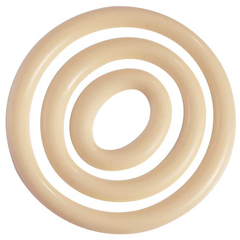 Plaque chocolat 6 x 3 empreintes anneaux déco 7/5.3/3 cm Matfer - 380185