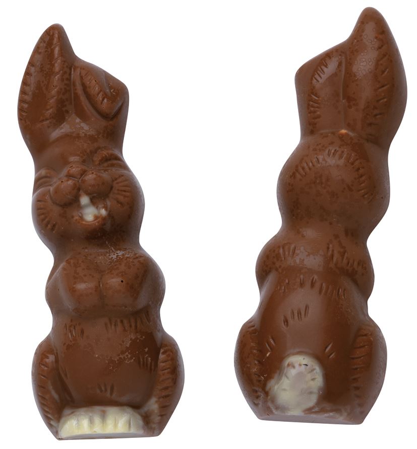 Moule chocolat 2 empreintes pour 1 lapin rieur 12 cm Matfer - 380216