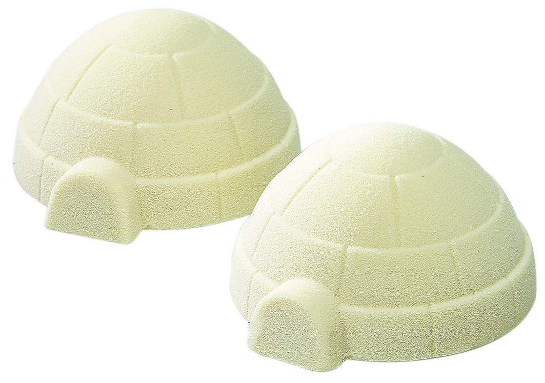 Plaque chocolat 3 empreintes igloos 128 g Matfer - 381033