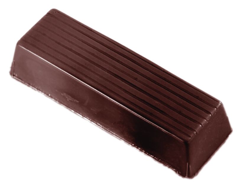 Plaque chocolat 15 empreintes mini-barres 25 g Matfer - 380147