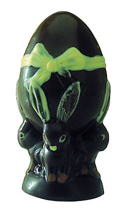 Moule chocolat 4 empreintes pour 2 lapins oeuf Matfer - 382016