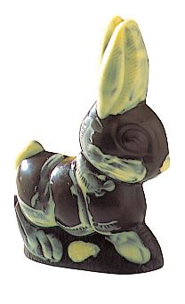 Moule chocolat 2 empreintes pour 1 lapin assis 18 cm Matfer - 382013