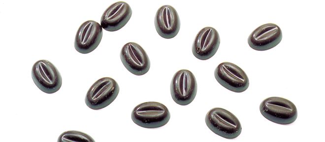 Plaque chocolat 104 empreintes grains de café 0.8 g Matfer - 380211