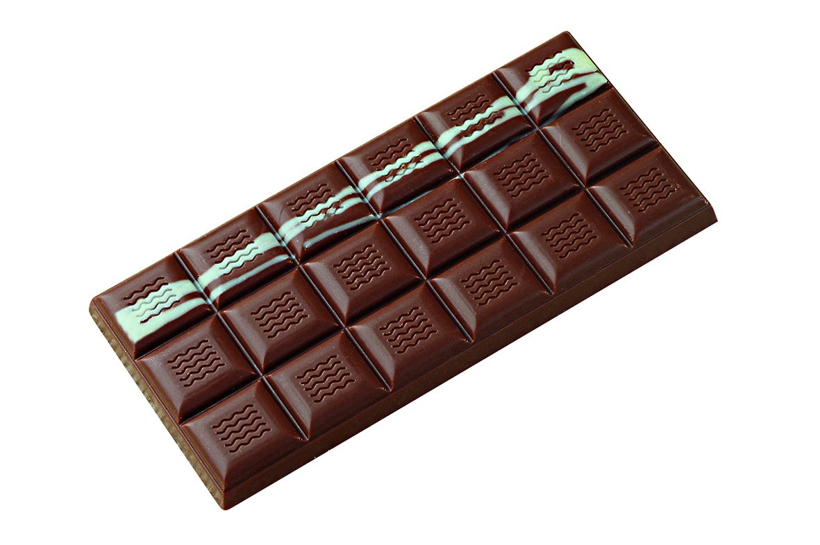 Plaque chocolat 3 tablettes de 100 g 6 x 3 carrés Matfer - 380266