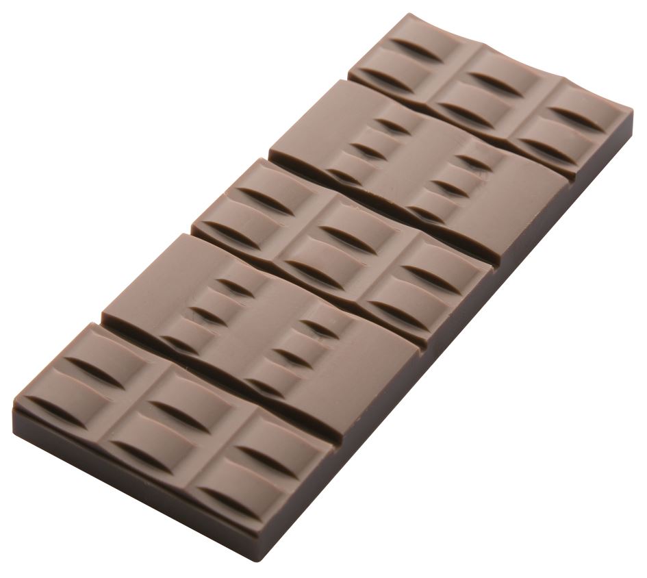Plaque chocolat 6 empreintes tablettes bracelet 50 g Matfer - 383813