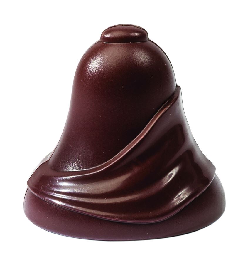 Moule chocolat 2 empreintes pour 1 cloche drapée 11 cm Matfer - 382224