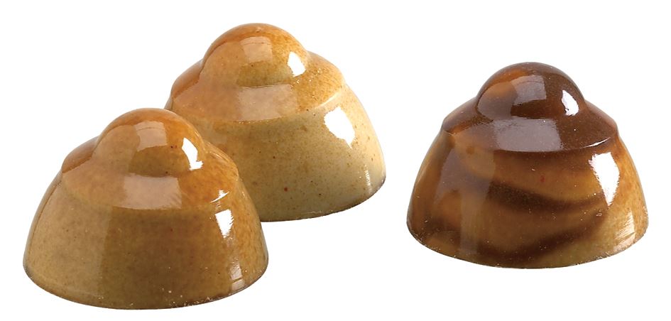 Plaque chocolat 24 empreintes pomponettes 2.8 cm Matfer - 383603