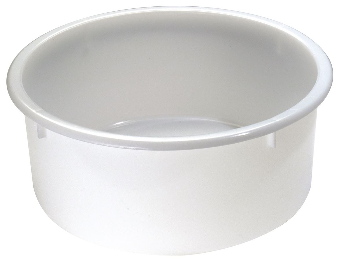 Bac à pâtons PEHD blanc rond D.480 mm 24 L Matfer - 510532