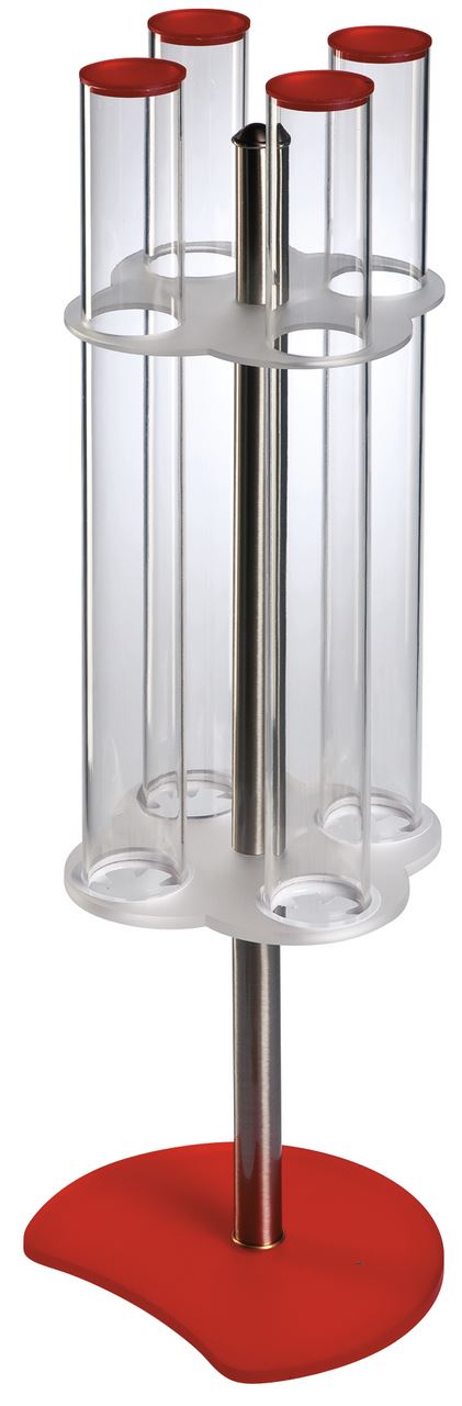 Porte-cornets à glace rotatif acrylique et inox Matfer - 670904