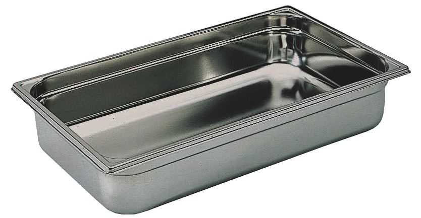 Bac gastro inox GN 1/1 H.2 cm plein sans anses Bourgeat - 741002