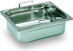 Bac gastro inox GN 1/2 H.20 cm plein à anses escamotables Bourgeat - 743320