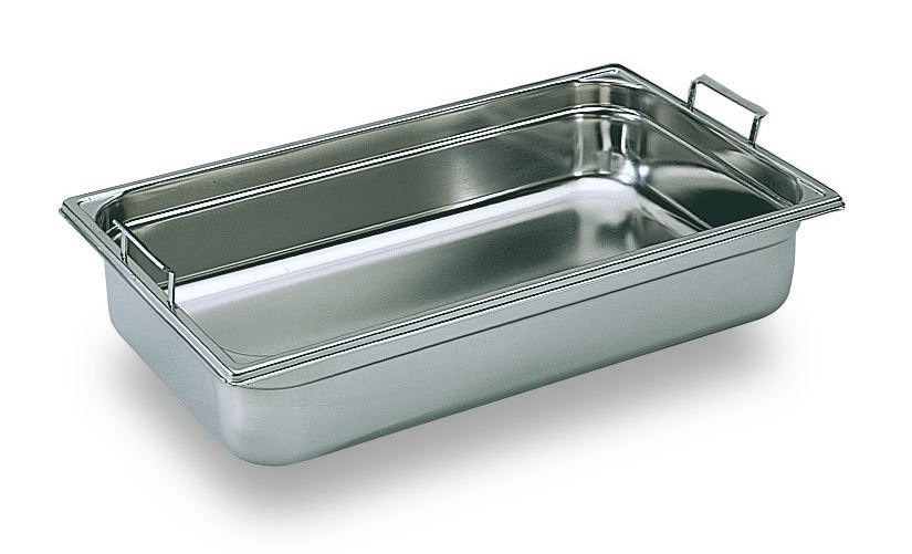 Bac gastro inox GN 2/3 H.15 cm plein inox à anses escamotables Bourgeat- 942315